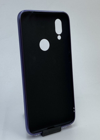 Силиконовый глянцевый чехол с логотипом для Xiaomi Redmi 7 Сиреневый Creative (258306023)