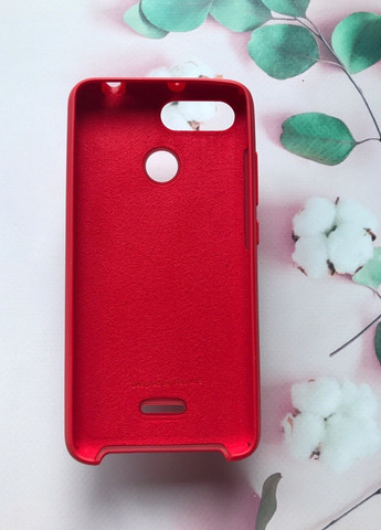 Сіліконовий чохол Silicone Case для Xiaomi Redmi 6 Червоний Creative (258309081)