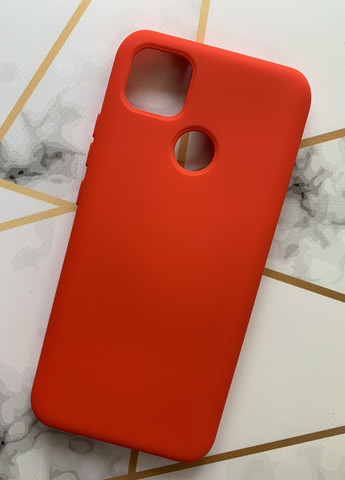 Силиконовый чехол Silicone Case (no logo) для Xiaomi Redmi 9С Красный Creative (258307469)
