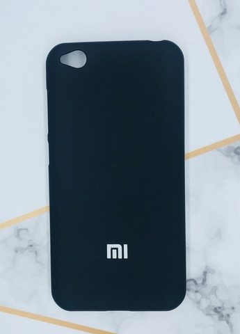 Силиконовый матовый чехол Silicone Case для Xiaomi Redmi Go Чёрный Creative (258306788)