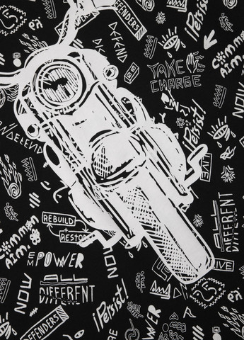 Чорна футболка Coccodrillo