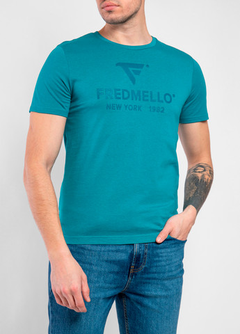 Бирюзовая футболка Fred Mello