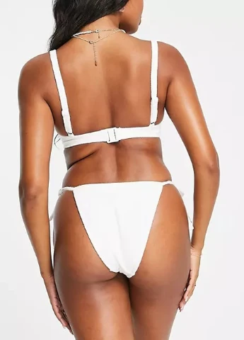 Белые купальные трусики-плавки Asos