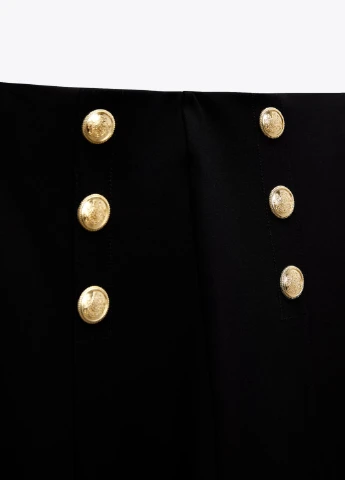 Черные демисезонные леггинсы Zara