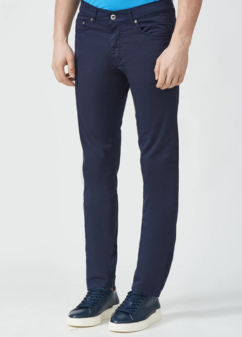 Синие кэжуал демисезонные брюки Harmont & Blaine