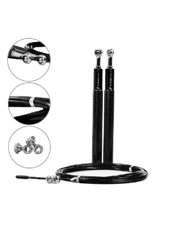 Скакалка скоростная Jump Rope Premium 3м металлическая на подшипниках. 4yourhealth (258347220)