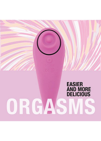 Пульсатор для клітора плюс вібратор – FemmeGasm Tapping & Tickling Vibrator Pink FeelzToys (258354159)