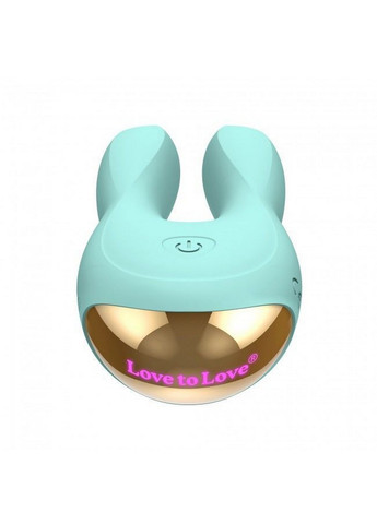 Вибратор-кролик Hear Me Menthe с двумя моторчиками и разноцветной LED-подсветкой Love To Love (258352764)