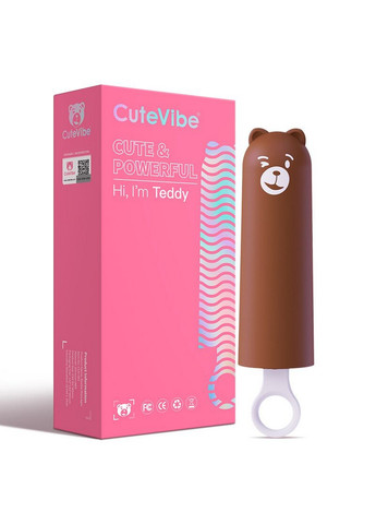Вибратор Teddy Brown (Pink Dildo), реалистичный вибратор под видом мороженого Cute (258352446)