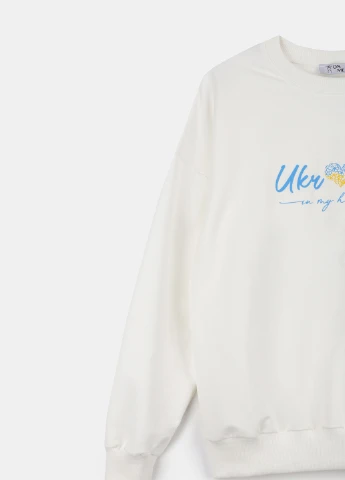 Молочний світшот ukraine Blue World українська символіка (258360140)