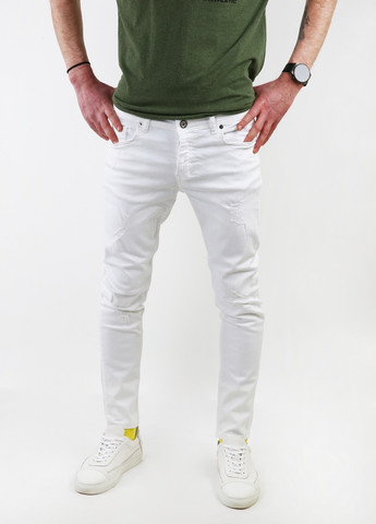 Белые демисезонные джинсы Zara