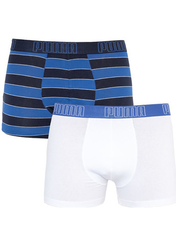 Bold Stripe Boxer 2-pack S blue/black/white Puma трусы-боксеры (258402860)