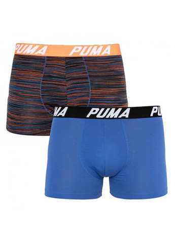 Bold Stripe Boxer 2-pack S blue/red Puma трусы-боксеры (258402875)