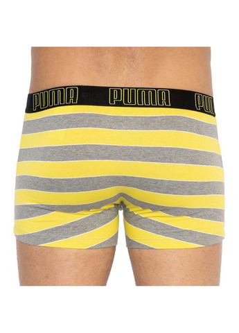 Bold Stripe Boxer 2-pack S gray/white Puma Трусы-боксеры (258402837)