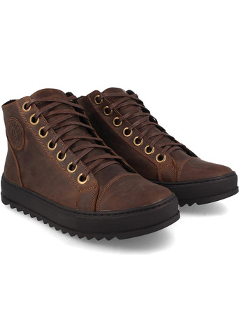 Коричневые зимние мужские ботинки high step 70127-451 Forester