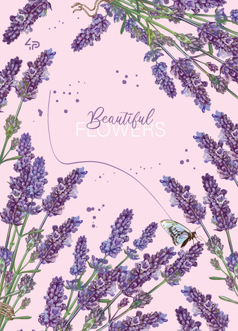 Блокнот "Spring flowers" lavender 40 листов формат А5 905430 4PROFI (258525621)
