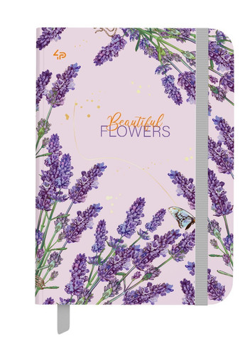 Блокнот "Beautiful flowers" lavender, 64 арк. формат А5 905331 4PROFI (258525644)