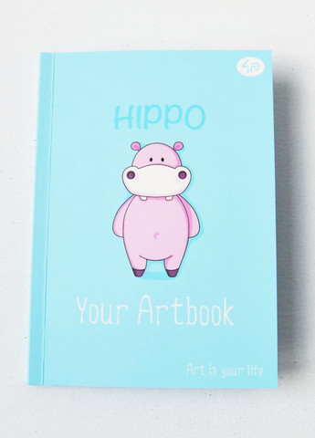Блокнот Artbook hippo 48 арк. формат А6 902408 4PROFI (258526017)