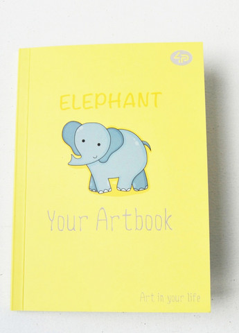 Блокнот Artbook elephant 48 листов формат А6 902385 4PROFI (258526070)