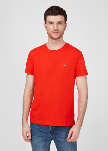 Красная футболка с коротким рукавом Gant