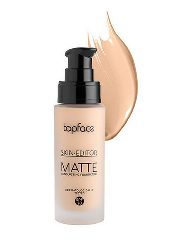 Основа тональная матирующая Skin Editor Matte SPF20, № 01 05 30 мл TopFace (258415441)