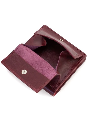 Стильний жіночий гаманець зі шкіри 11,5х11,5х3 см Grande Pelle (258414910)