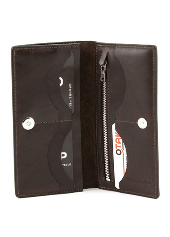 Стильное мужское портмоне из кожи 19,5х10х2,5 см Grande Pelle (258414918)