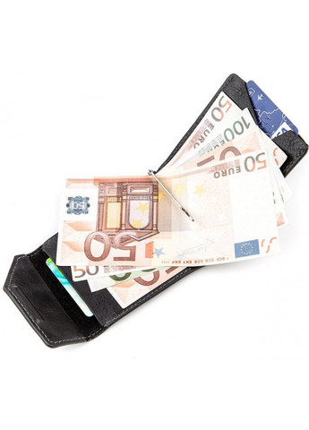 Стильный мужской зажим для денег из кожи 9х8х1 см Grande Pelle (258414919)