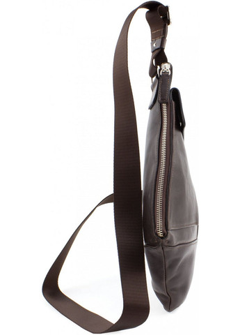 Стильна чоловіча сумка-слінг зі шкіри 30х20х1 см Grande Pelle (258414928)