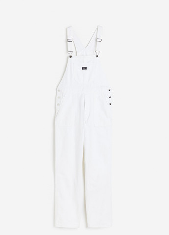 Комбінезон H&M однотонний білий джинсовий