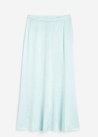 Светло-бирюзовая кэжуал однотонная юбка H&M