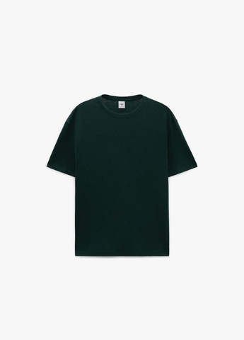 Зелена футболка Zara трикотажна 4161 301 green