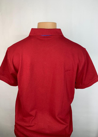 Бордова футболка polo з коротким рукавом Gant