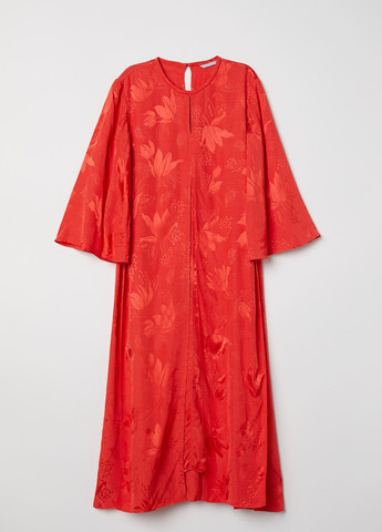 Червона повсякденний сукня жіноча червона H&M однотонна