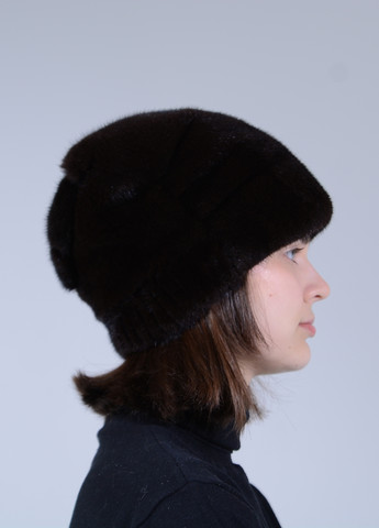 Жіноча зимова розкішна норкова шапка Меховой Стиль адель (258459106)