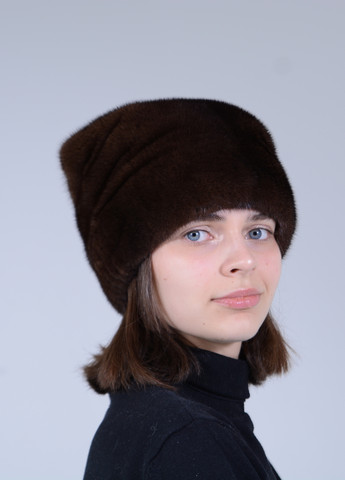 Жіноча зимова розкішна норкова шапка Меховой Стиль адель (258459111)