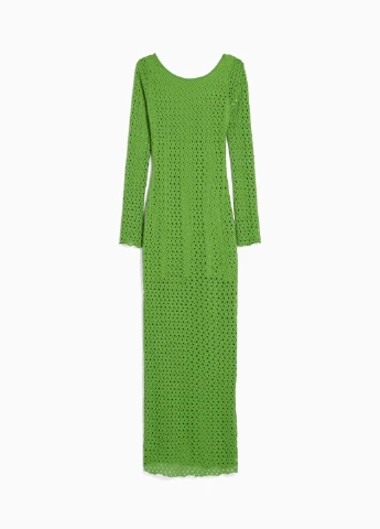 Зеленое праздничный платье Bershka однотонное