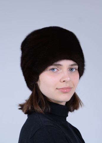 Женская зимняя норковая шапка-кубанка Меховой Стиль шарпей (258459105)