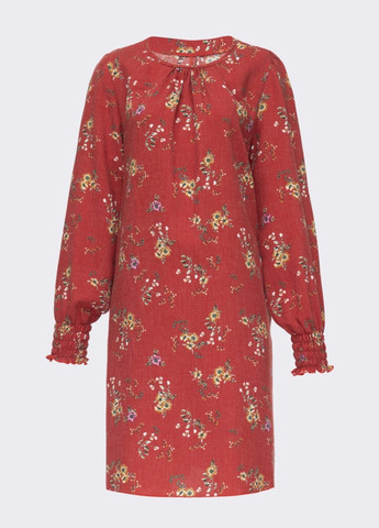 Теракотова теракотове плаття-трапеція з квітковим принтом Dressa