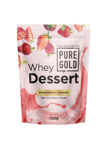 Whey Dessert - 750g Strawberry Yoghurt Pure Gold Protein (258463743)