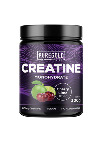 Креатин моногідрат Creatine Monohydrate - 300g Cherry Lime Pure Gold Protein (258463782)