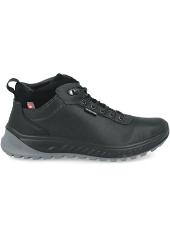 Черные зимние мужские кроссовки ergostrike 18354-9 made in europe Forester