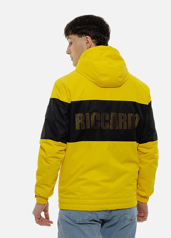 Желтая демисезонная мужская демисезонная куртка короткая Riccardo