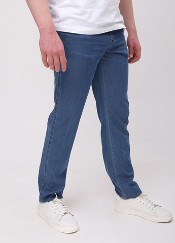Синие летние прямые джинсы мужские прямые летние синие большой размер Прямая Lexus