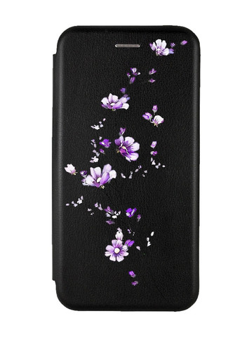 Чохол-книжка з малюнком для Xiaomi Redmi Note 11T Чорний :: Гілочка квітів (принт 278) Creative (258491555)