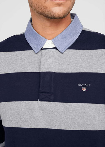 Серая футболка-футболка polo для мужчин Gant с логотипом