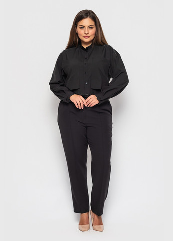 Черная демисезонная блузка Luzana