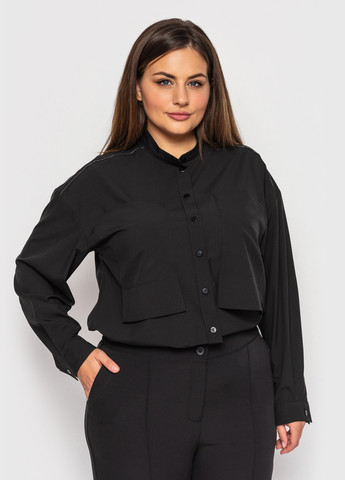 Чорна демісезонна блузка Luzana