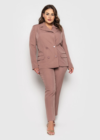 Розовый женский пиджак Luzana однотонный - всесезон