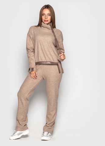 Комбінезон Luzana однотонний бежевий кежуал